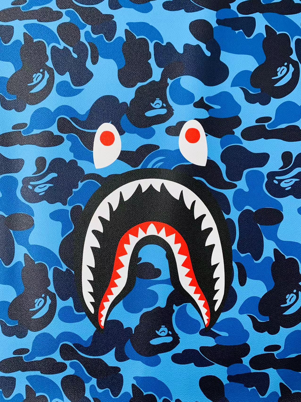 face shark bape | Drawstring Bag