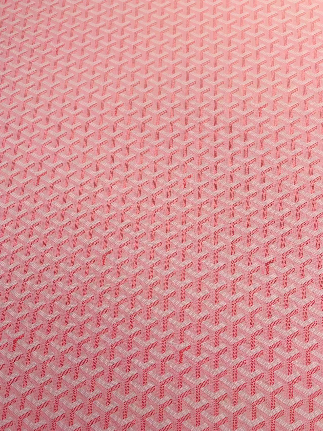 Craft Pink Cotton with Polyester Goyard Cloth Fabric For Handmade Clothing Apparel