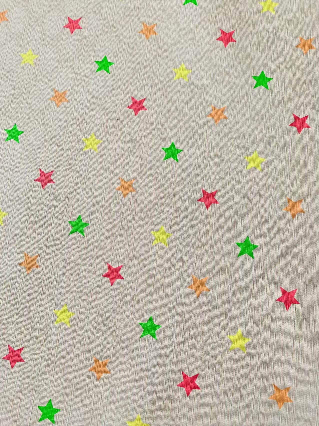 Fashion Gucci With Star Design Leather Fabric For Handmade Bag ,Sneaker,Upholstery Goods By Yard