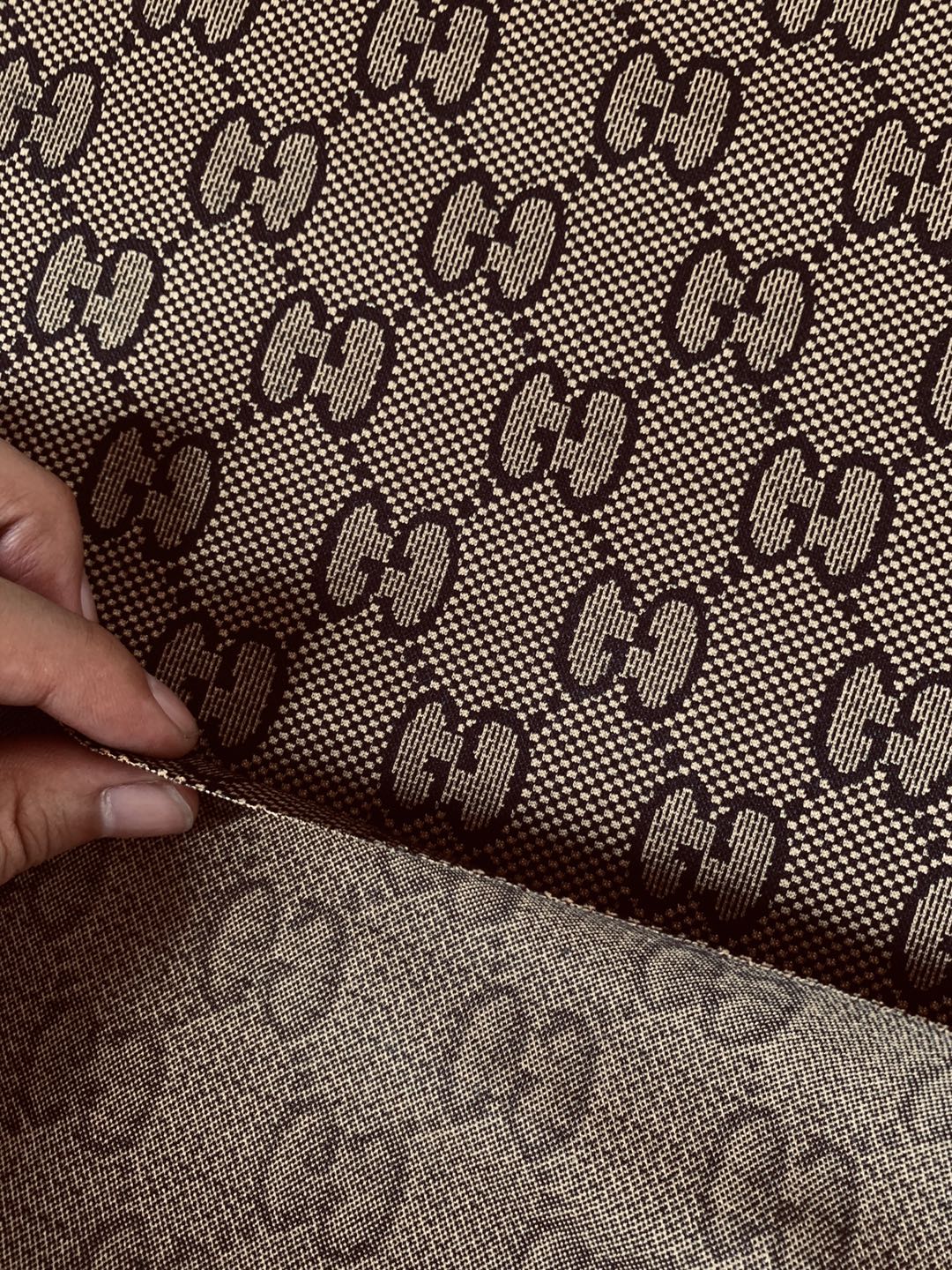Classic Gucci Knitting Jacquard Cloth Fabric ,Pants Knitted Fabric , Fabric ,Elastic Fabric,Woman's Dress Fabric(Yellow)