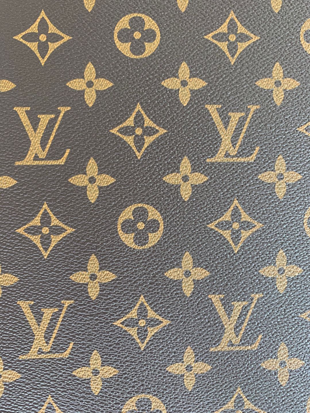Louis Vuitton Leather Gray  Lv Leather Fabric By The Yard Gray For Sale