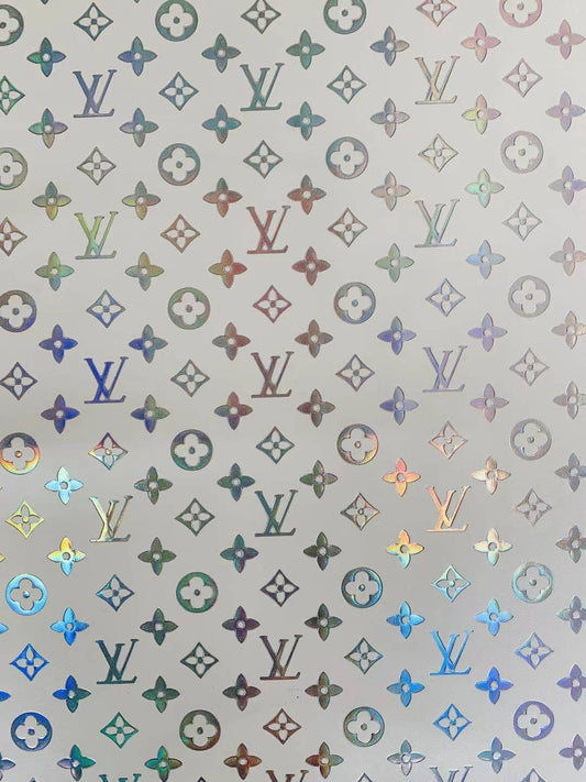 LV Leather Fabric White, White Louis Vuitton Leather Fabric