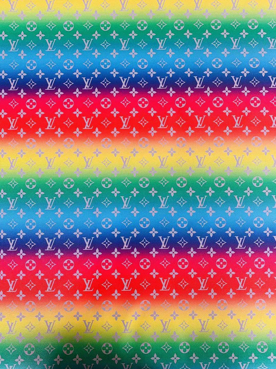 LV Rainbow Fabric with mini patterns