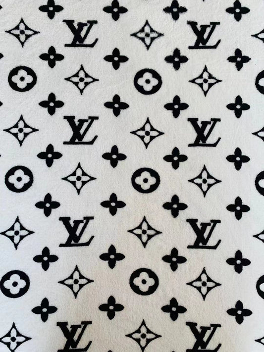 New Transparent PU Black LV Handicraft Material By Yards – chaofabricstore