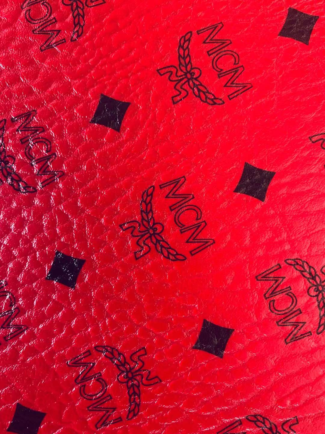 Classic Leather Case Fabric,Handmade Bag Fabric,Hand-made Shoes Fabric (Red)
