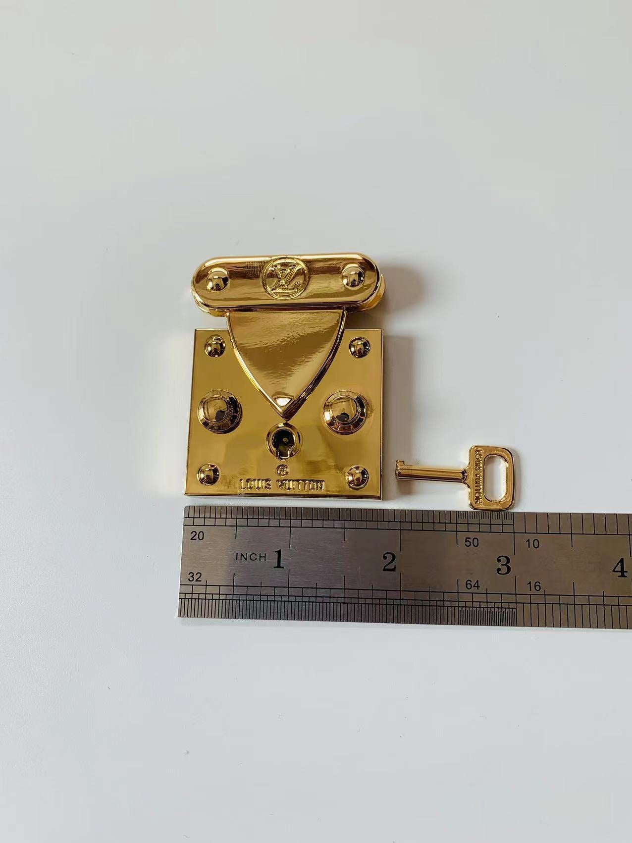 New Louis Vuitton Metal Gold Lock With Key For Handmade Bag –  chaofabricstore