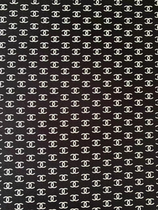 New 0.5 inch Size Printing Fabric Clothes Fabric Mask Fabric Shoes Fabric Elastic fabric (Black)