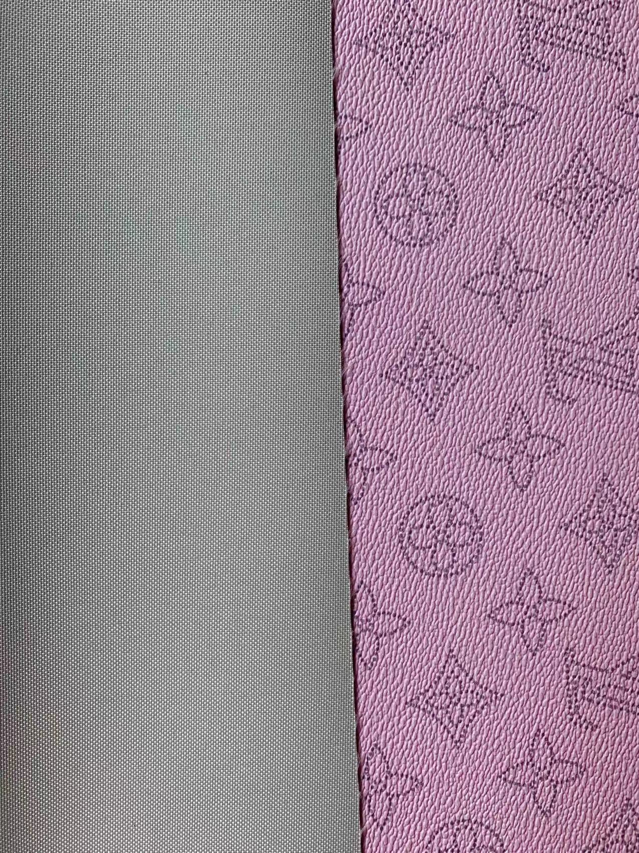 Classic Pink LV Pencils Design crafting leather fabric For